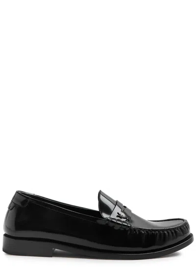 Saint Laurent Le Loafer 15 Gloss-leather Loafers In Black