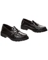 Saint Laurent Le Loafer Black Loafers With Chunky Sole And Cassandre Detail In Smooth Leather Woman In Black