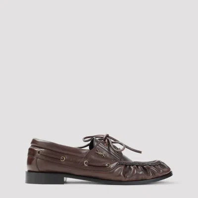 Saint Laurent Le Loafer Calf Leather Loafer For Men In Brown