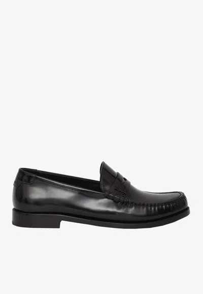 SAINT LAURENT LE LOAFER IN SHINY CALF LEATHER LOAFERS