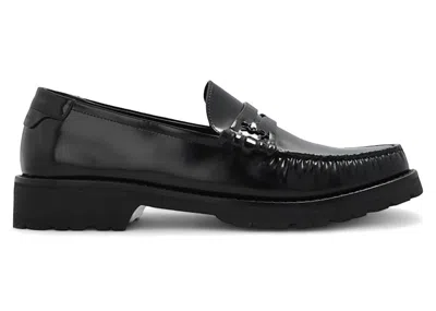 Pre-owned Saint Laurent Le Loafer Chunky Penny Slippers (women's) Sneakers In Black