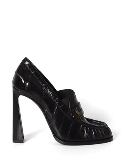 Saint Laurent Le Loafer Heeled Pumps In Black