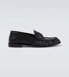 Saint Laurent Le Loafer Loafers In Polished Wrinkled Leather In Black