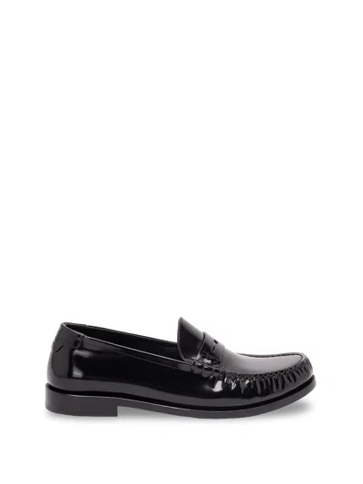 Saint Laurent `le Loafer` Loafers In Black