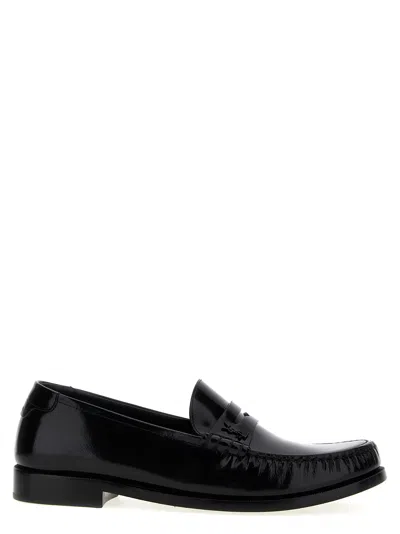 Saint Laurent Le Loafer 15 Mocassin Cuir Master In Black