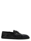 Saint Laurent Le Loafer Moccasins In Shiny Crumpled Leather Scarpe Basse Black