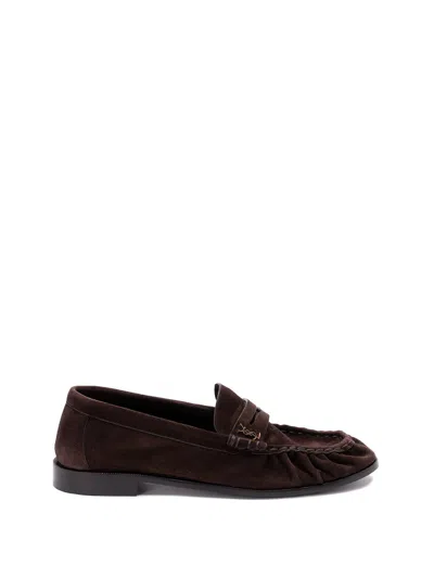 Saint Laurent `le Loafer` Loafers In Brown