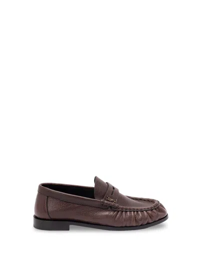 Saint Laurent `le Loafer` Loafers In Brown