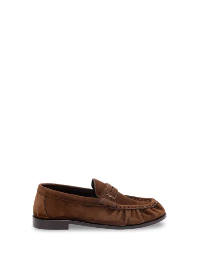 Saint Laurent `le Loafer` Loafers In Brown