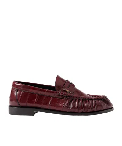 Saint Laurent Le Loafer Loafers In Burgundy