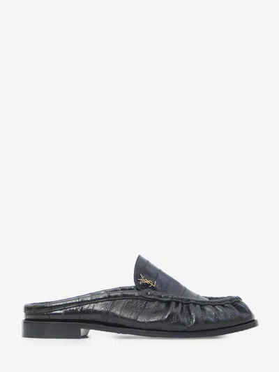 Saint Laurent Le Loafer Loafers In Eel Skin In Multi