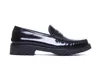 Saint Laurent Le Loafer Black Loafers With Chunky Sole And Cassandre Detail In Smooth Leather Woman In Black