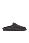 Saint Laurent Le Loafer Mule In Brown