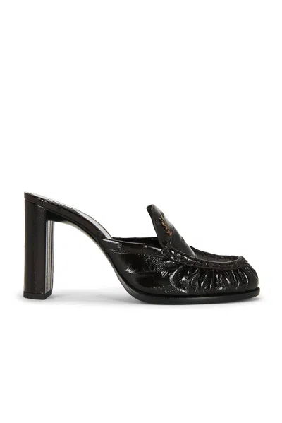 Saint Laurent Le Loafer Mule Pump In Black