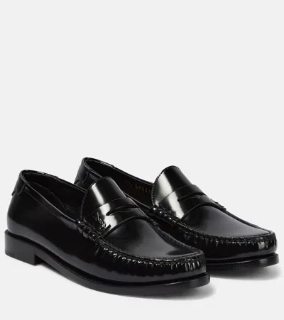 Saint Laurent Le Loafer Patent Leather Loafers In Black