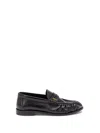 Saint Laurent Le Leather Ysl Penny Loafers In Black