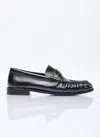 Saint Laurent Le Loafer Penny Slippers In Black