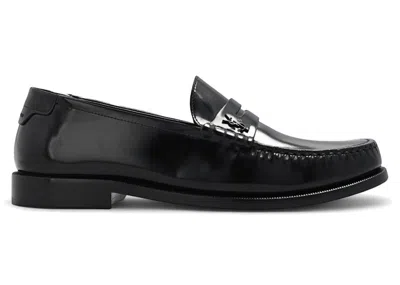 Pre-owned Saint Laurent Le Loafer Penny Slippers (women's) Sneakers In Black