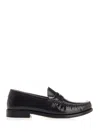 Saint Laurent Women's Leather Loafer With Monogram
