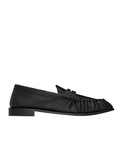 Saint Laurent Le Loafer Supple In Matte Leather In Black