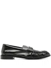 Saint Laurent Le Loafer Supple In Shiny Leather Shoes In Black