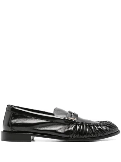 Saint Laurent Le Loafer Supple In Shiny Leather Shoes In Black