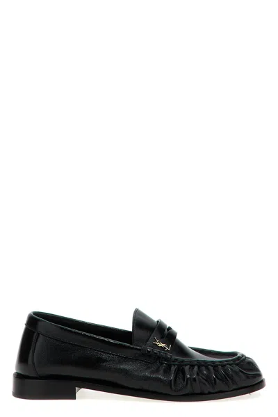 Saint Laurent 'le Loafer Supple' Loafers In Black