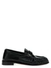 Saint Laurent Le Loafer Loafers In Polished Wrinkled Leather In Black