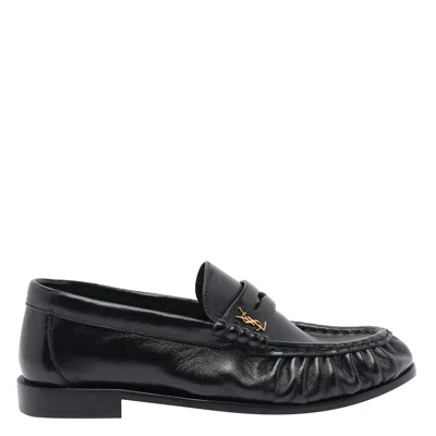 Saint Laurent Le Loafers In Black
