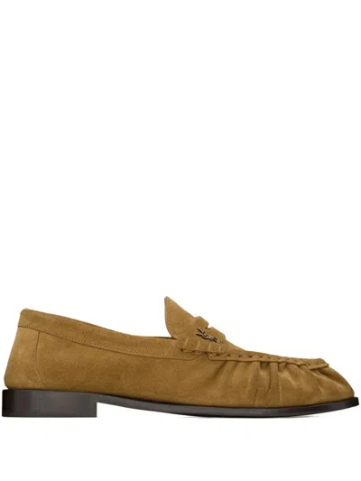 Saint Laurent Le Loafers In Brown
