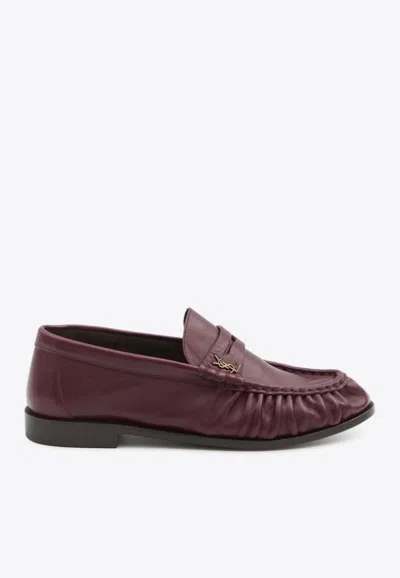 SAINT LAURENT LE LOAFERS CALF LEATHER LOAFERS
