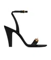Saint Laurent Le Maillon 95mm Sandals In Black
