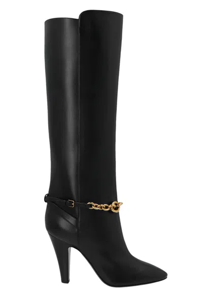 Saint Laurent 'le Maillon' Boots In Black