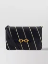 Saint Laurent Borsa A Spalla Le Maillon In Pelle Bicolor Donna In Black