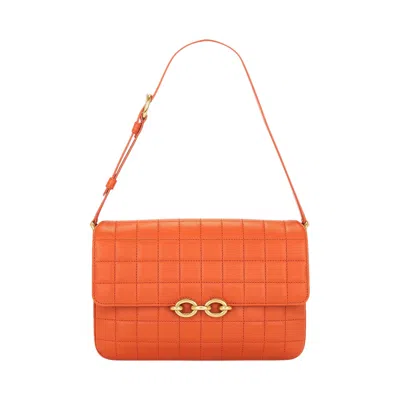 Pre-owned Saint Laurent Le Maillon Satchel Bag 'celosia Orange' | Women's Size Onesize