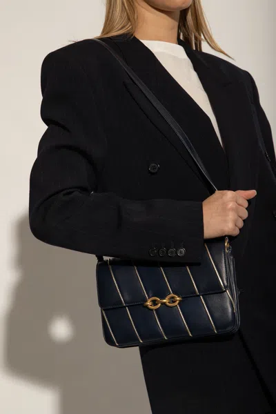 Saint Laurent ‘le Maillon' Shoulder Bag In Navy Blue