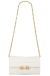 Saint Laurent Le Maillon Wallet On Chain Bag In Blanc Vintage