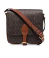 Saint Laurent Le Monogramme Buckle Satchel Bag In Brown