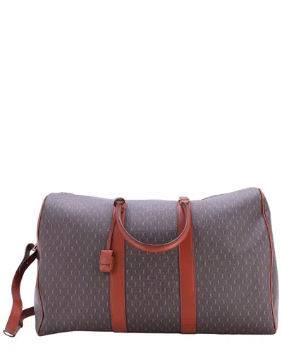 Saint Laurent Le Monogramme Duffle Bag Monogram All Over Coated And 72h  (authentic Pre-loved) In Gray