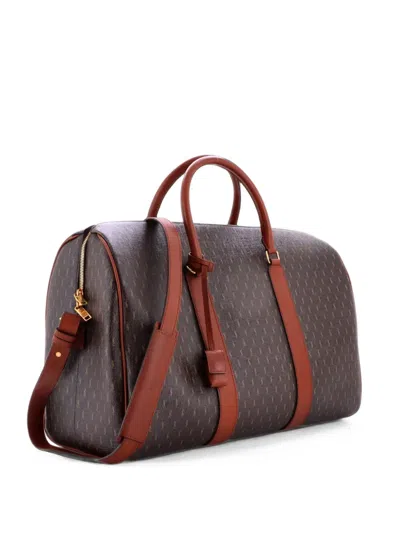 Pre-owned Saint Laurent Le Monogramme Duffle Bag Monogram All Over Coated Canvas And Leather 72h Travel Bag In Brown