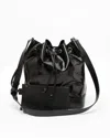 Saint Laurent Le Monogramme Logo Patent Bucket Bag