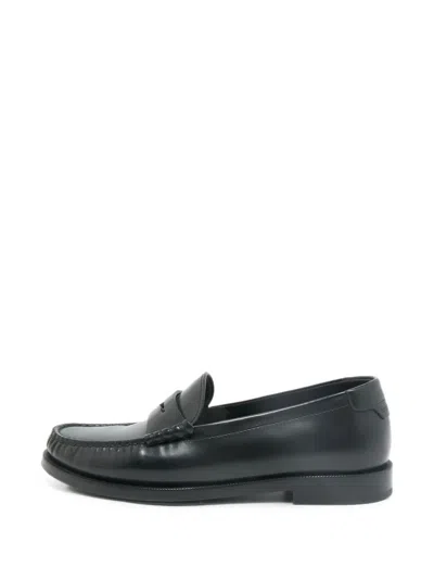 Pre-owned Saint Laurent Le Penny Loafers In Black