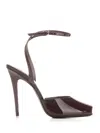 Saint Laurent La Scandale 110 Patent Leather Peep-toe Pumps