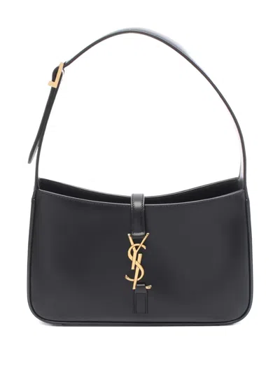 Pre-owned Saint Laurent Le Sun Shoulder Bag In Black