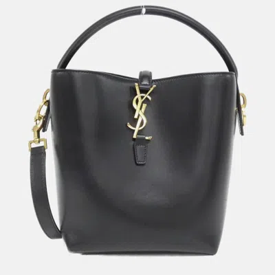 Pre-owned Saint Laurent Le Toronto Set Small Handbag In Black