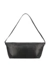 Saint Laurent Full-grain Leather Messenger Bag In Black