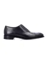 Saint Laurent Leather Adrien Oxford Shoes In Black