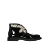 Saint Laurent Leather And Fur Boots Men