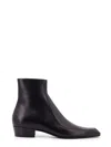 Saint Laurent Augustin Zip Detailed Ankle Boots