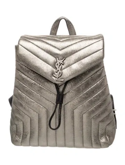 Pre-owned Saint Laurent Leather Backpack